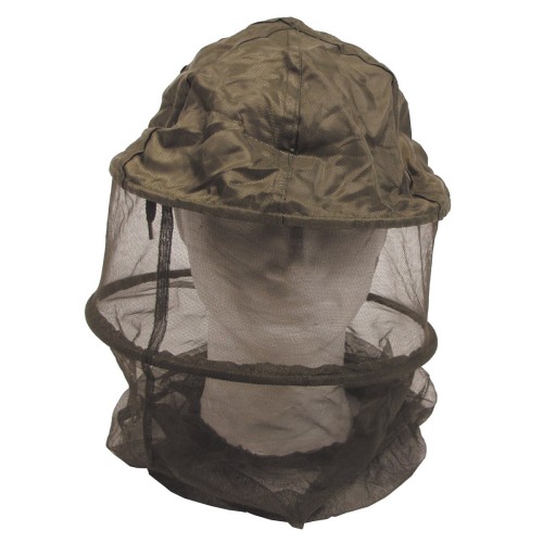 Mosquito head net, olive, metal ring